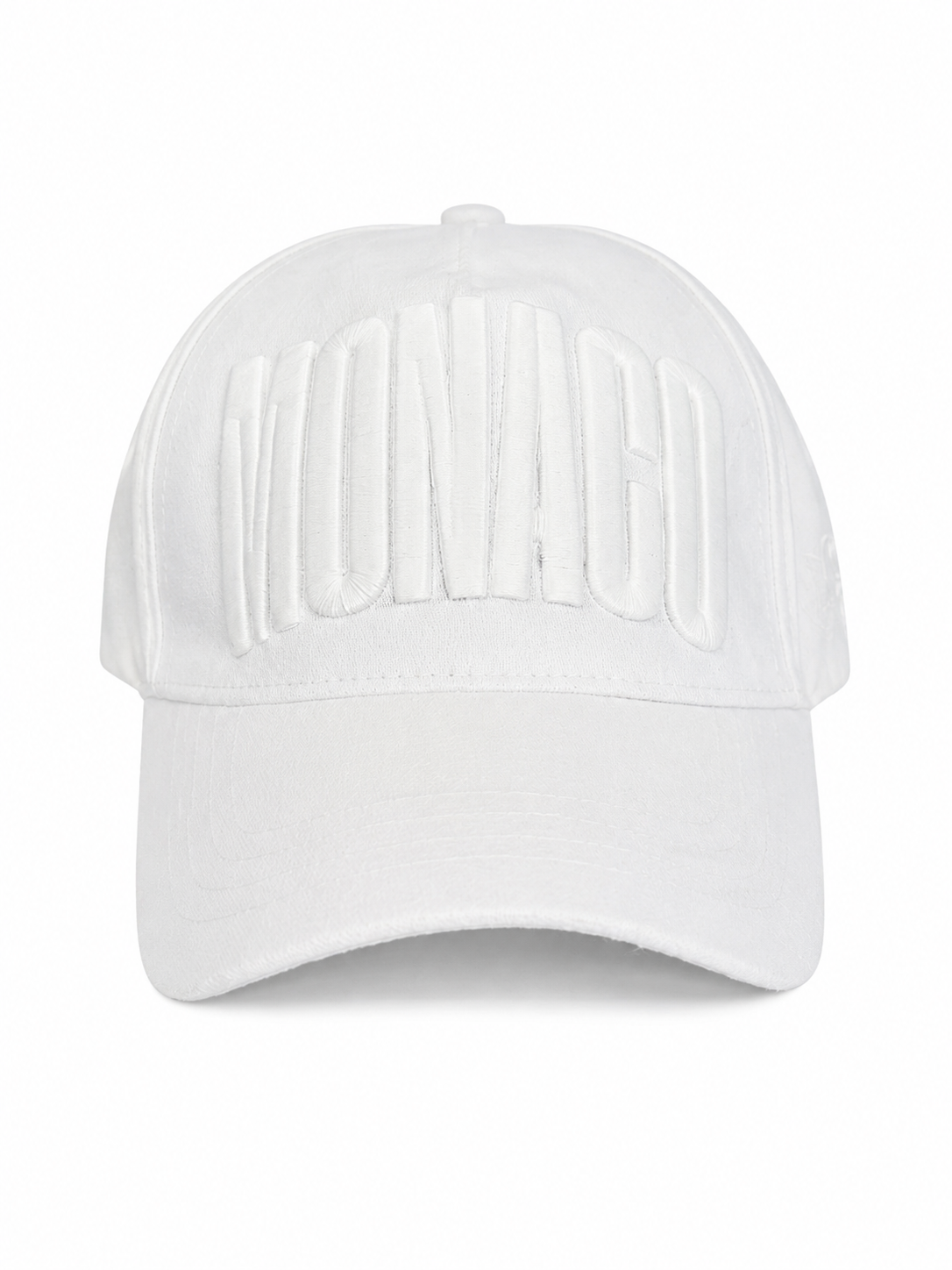 TA Monaco Tonal White Cap in white with tonal MONACO embroidery
