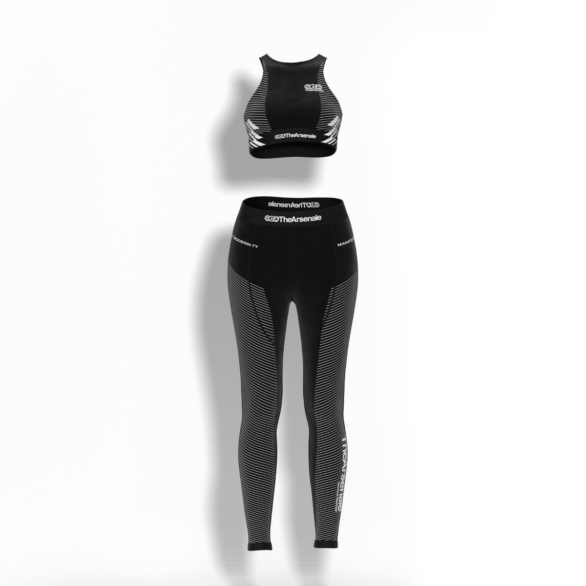 TECHNICAL MACHINES YOGA SET BLACK WHITE