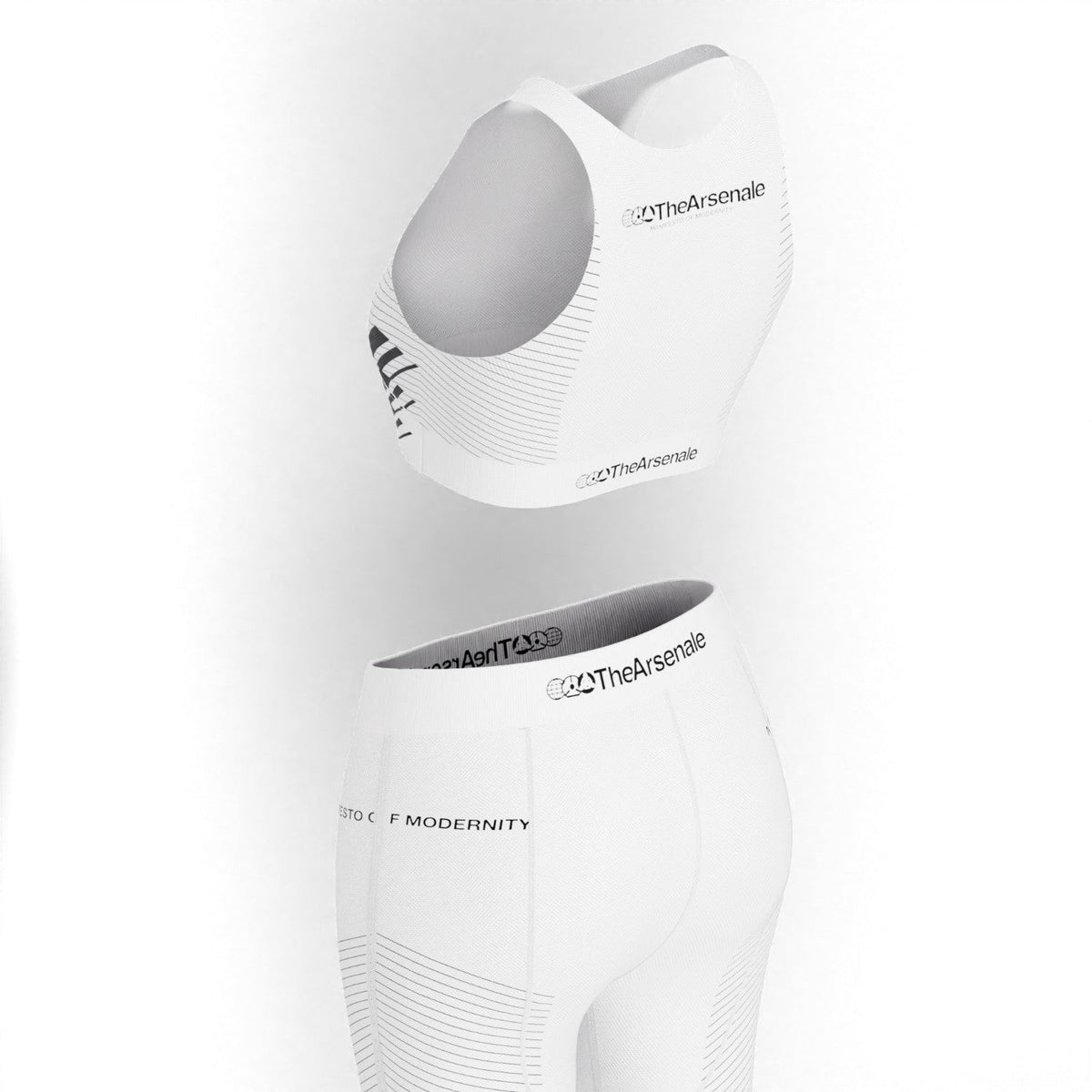 TECHNICAL MACHINES YOGA SET WHITE BLACK