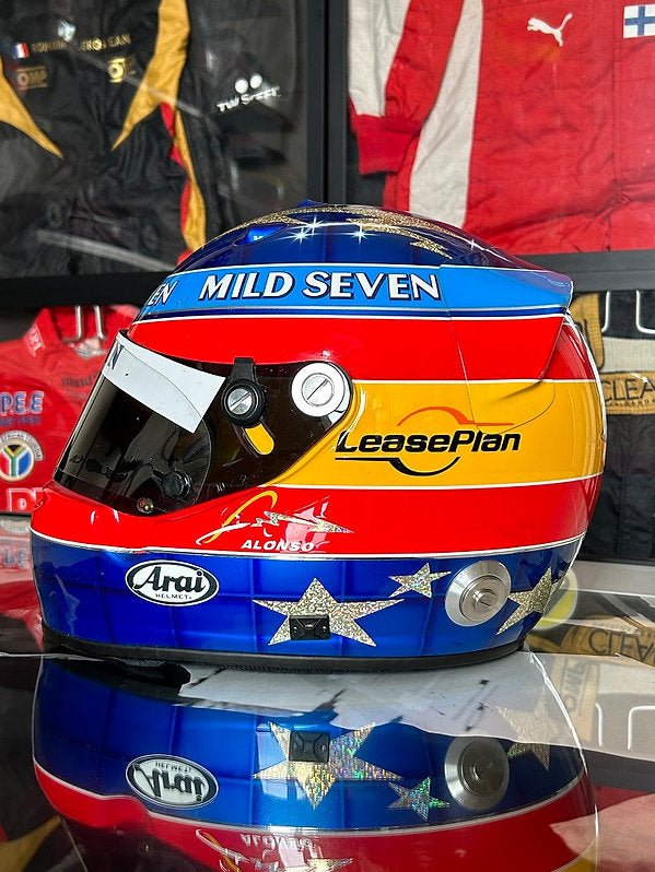 Fernando Alonso 2003 Arai GP-5 Signed Helmet - TheArsenale