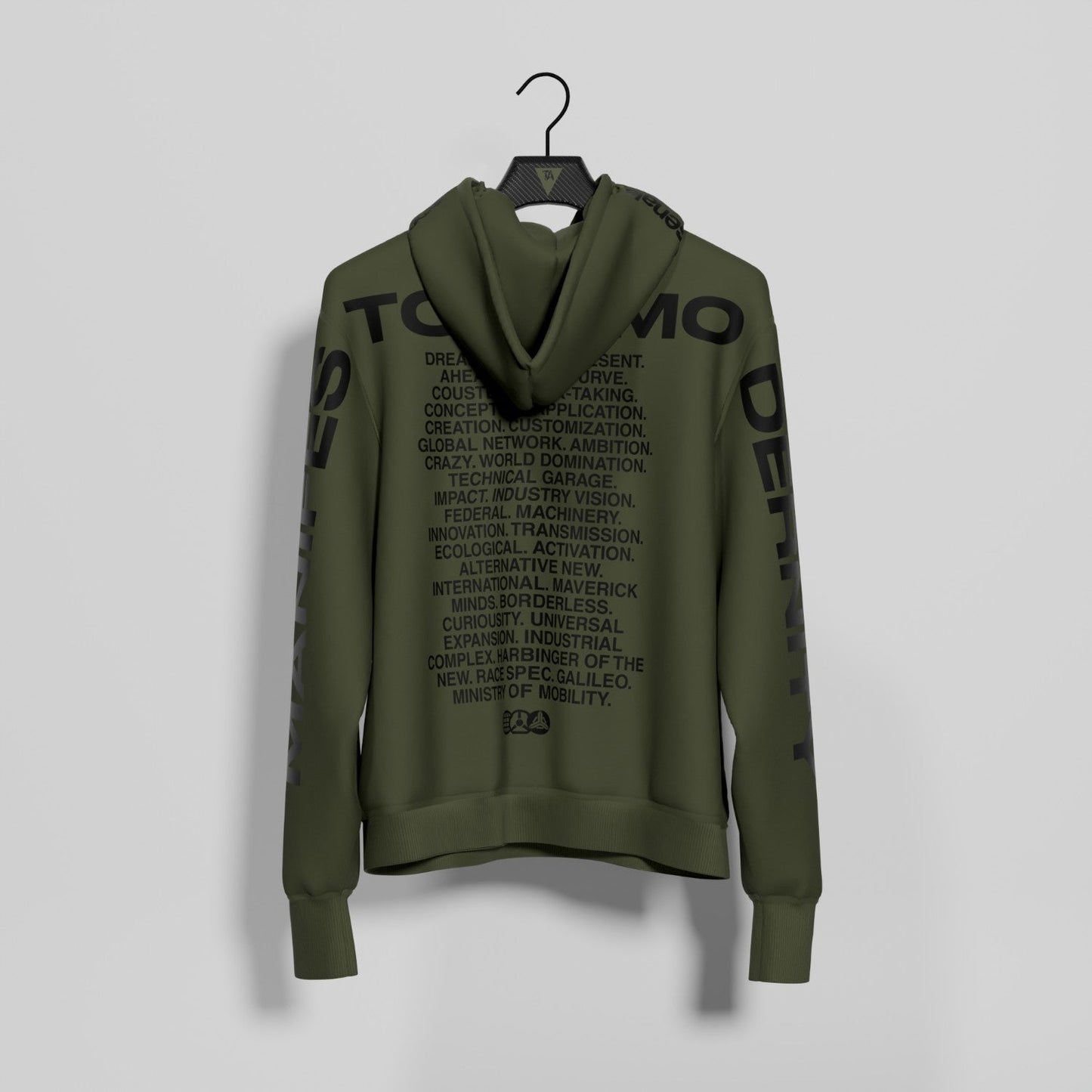 MANIFESTO OF MODERNITY HOODIE ARMY BLACK - TheArsenale