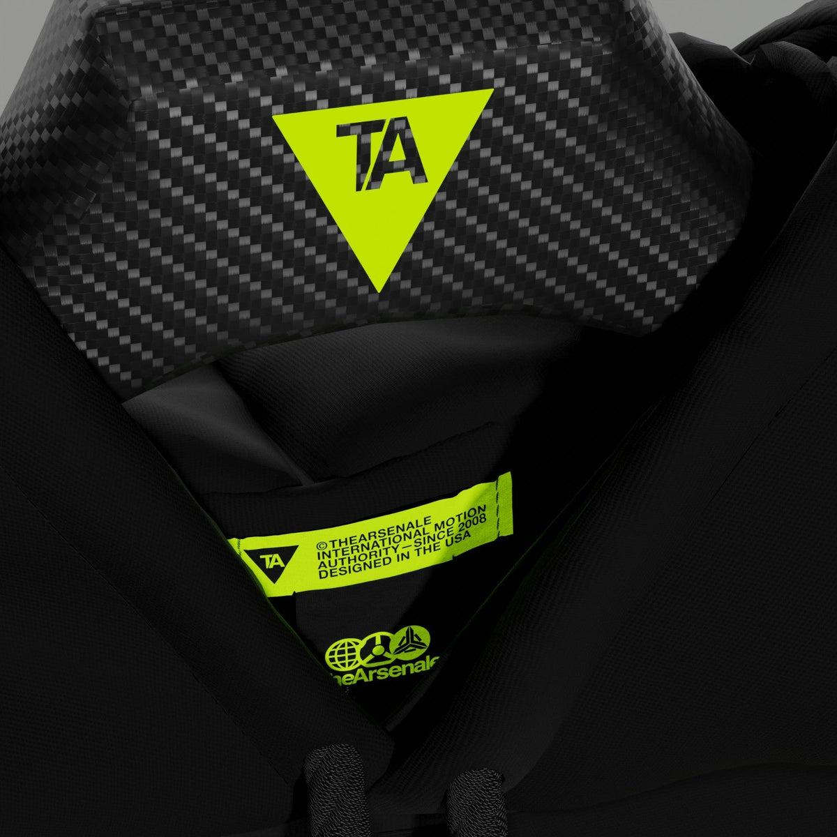 MANIFESTO OF MODERNITY HOODIE BLACK YELLOW
