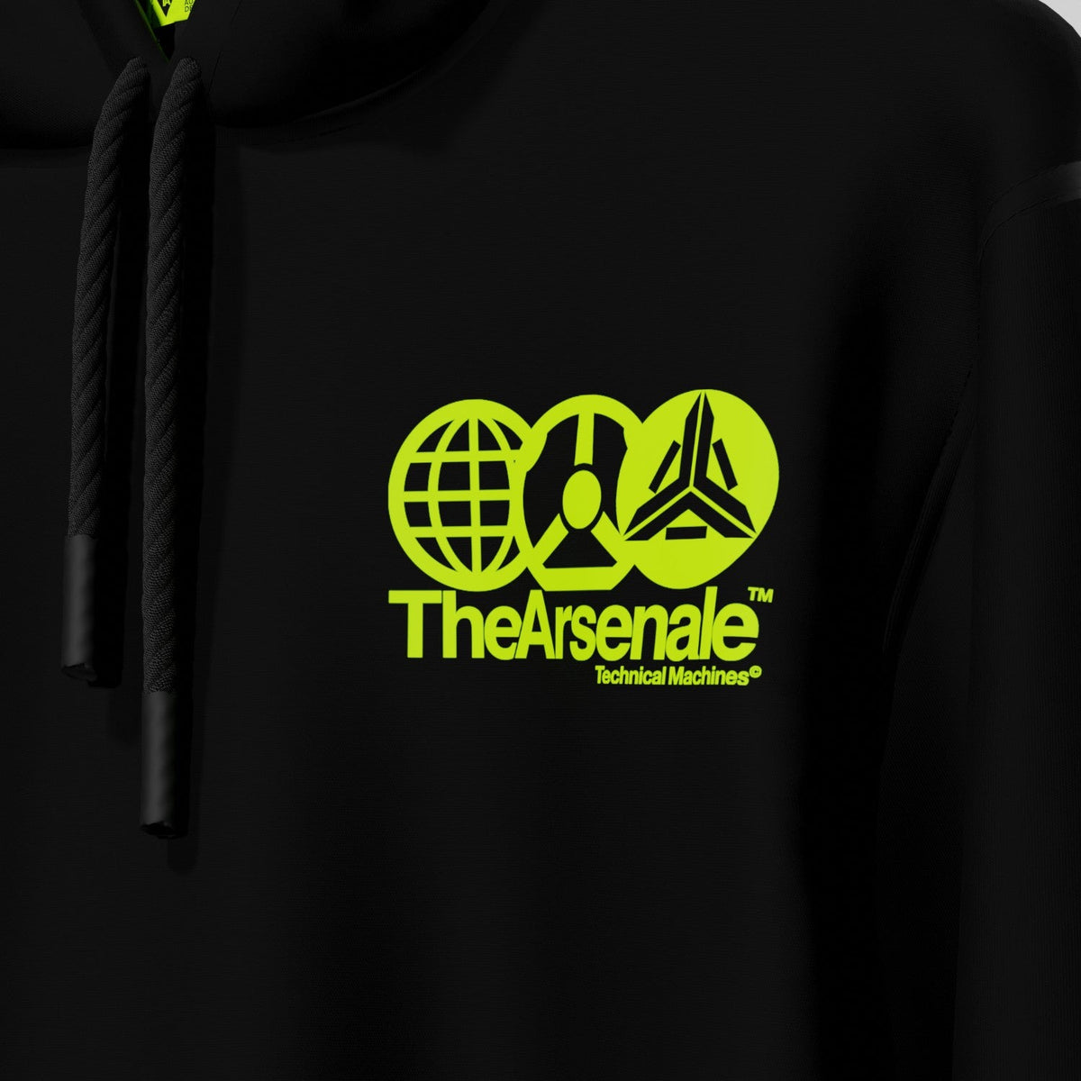 MANIFESTO OF MODERNITY HOODIE BLACK YELLOW