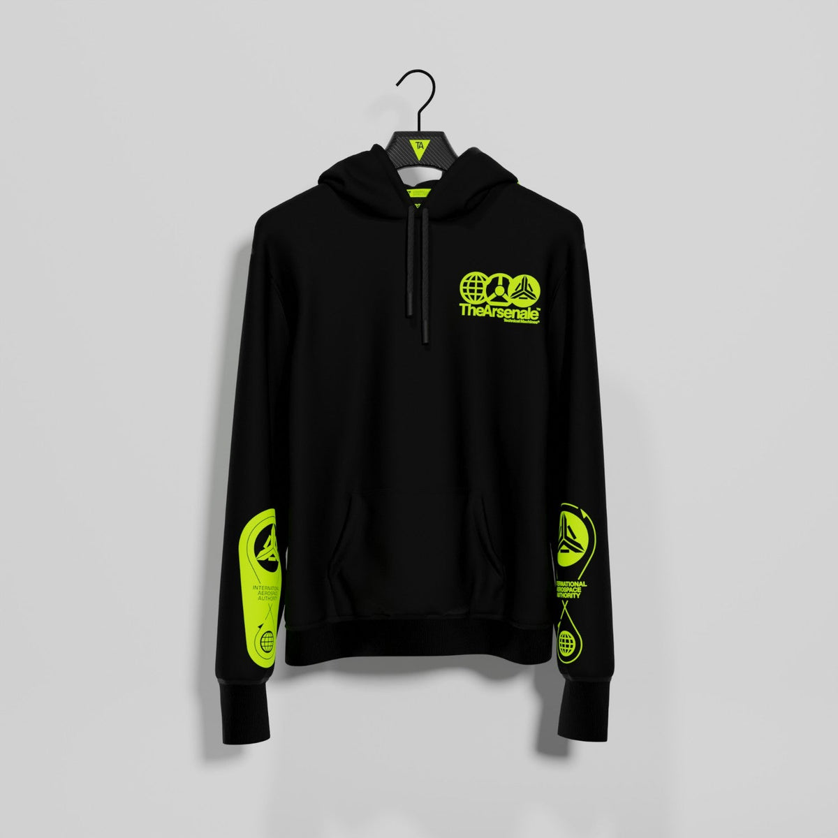 MANIFESTO OF MODERNITY HOODIE BLACK YELLOW