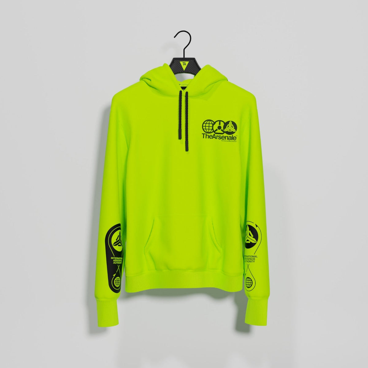 MANIFESTO OF MODERNITY HOODIE YELLOW BLACK