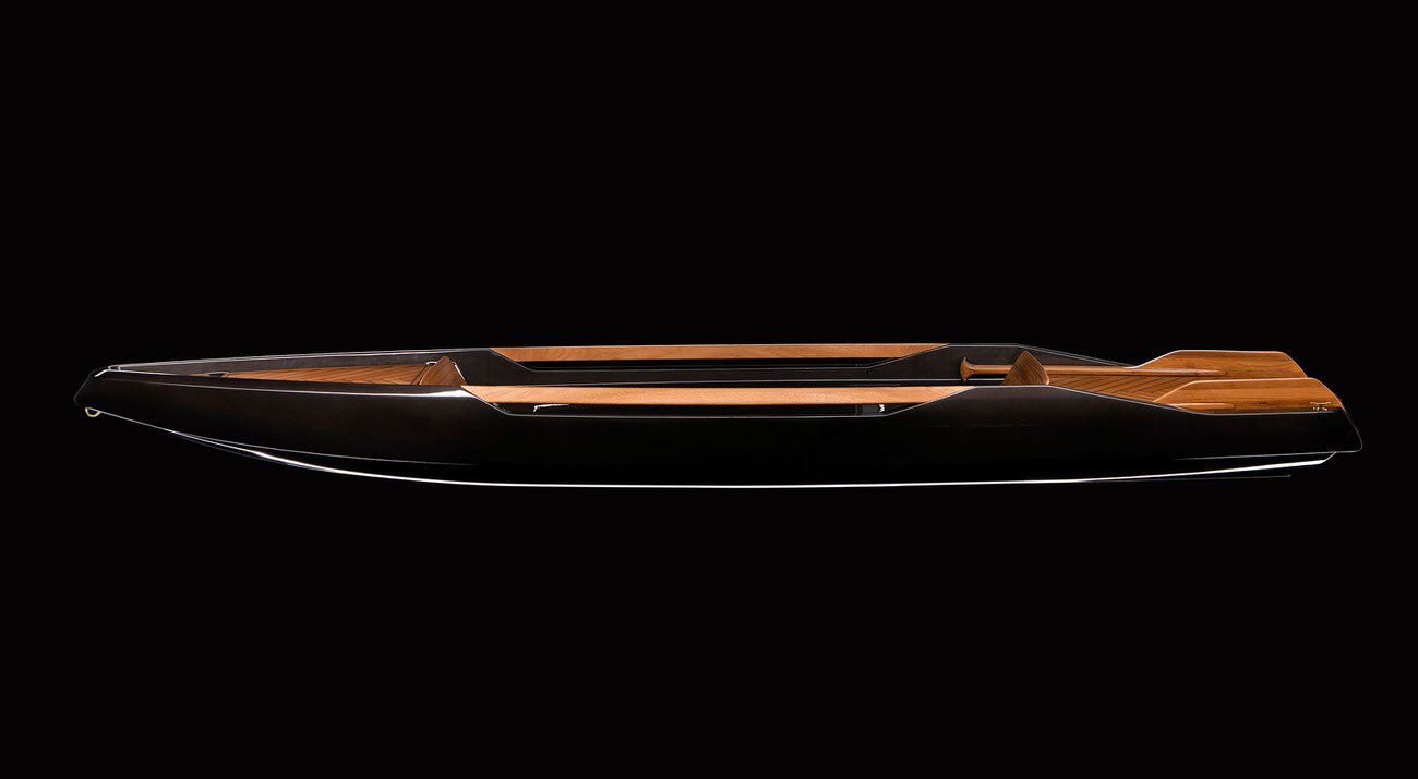 Carbon Fiber Monocoque Paddle Canoe-BorromeodeSilva-TheArsenale