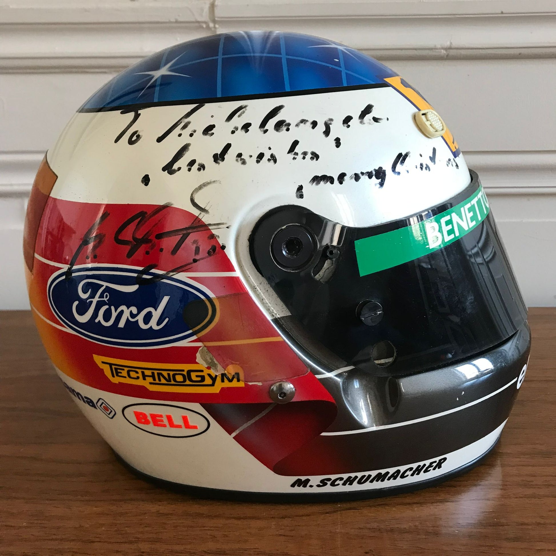 Michael Schumacher 1993 Signed Bell F1 Helmet