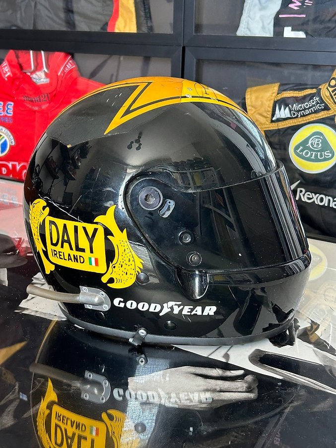 Race helmet Bell XFM-1 Derek Daly 1989 Indycar + 24h Daytona Jaguar Signed - TheArsenale