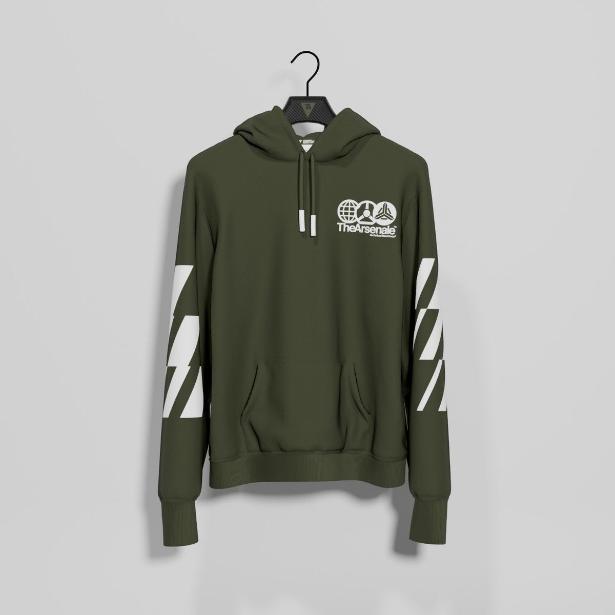 TECHNICAL MACHINES HOODIE GREEN WHITE