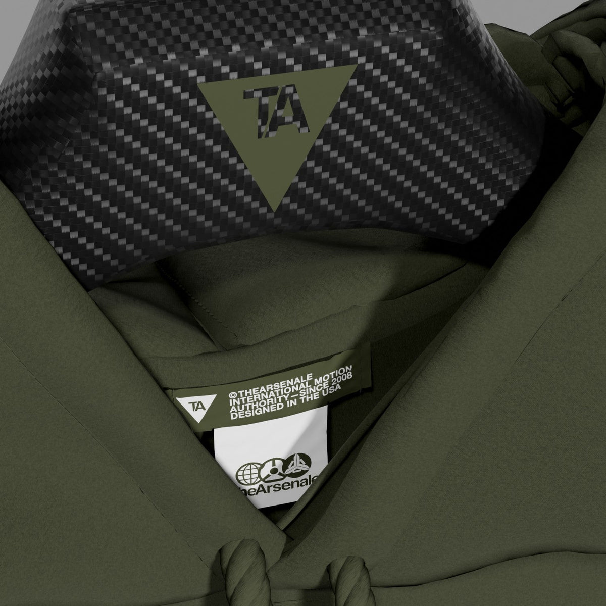 TECHNICAL MACHINES HOODIE GREEN WHITE