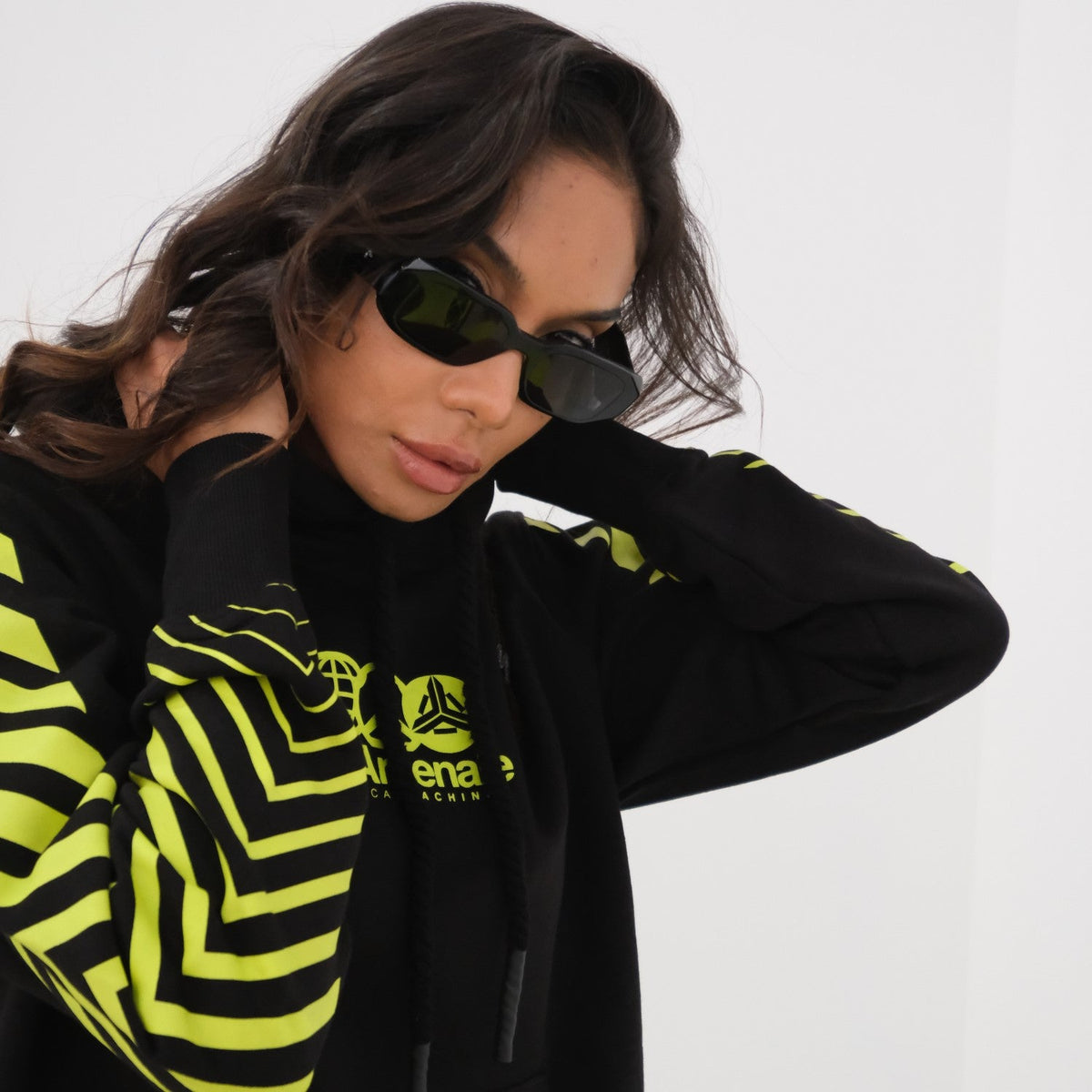 TRANSMISSION HOODIE BLACK YELLOW