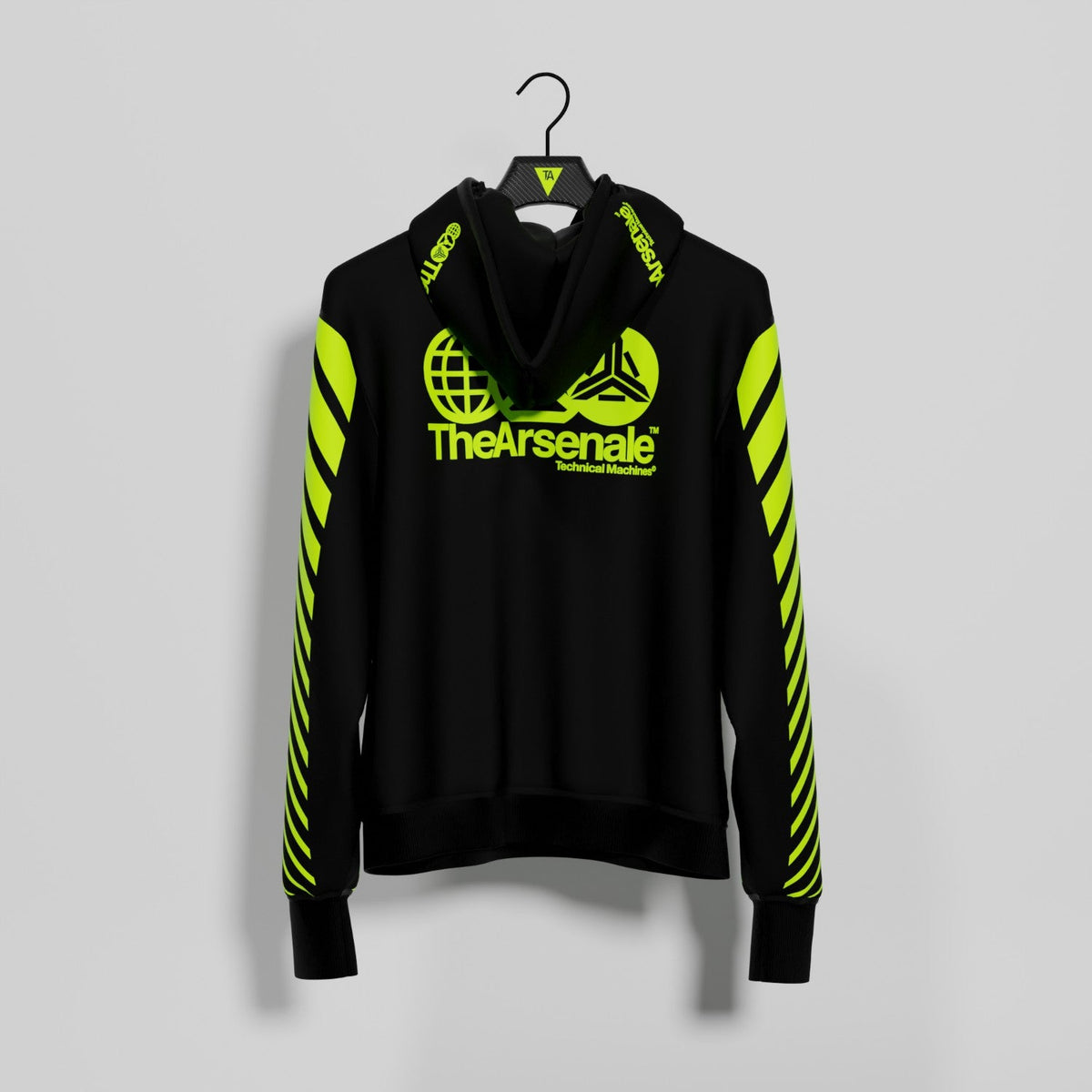 TRANSMISSION HOODIE BLACK YELLOW