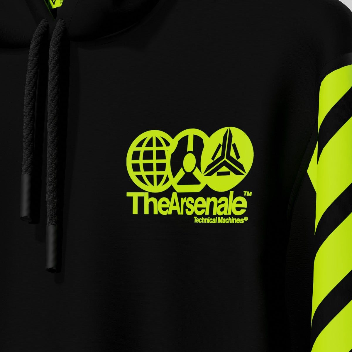 TRANSMISSION HOODIE BLACK YELLOW