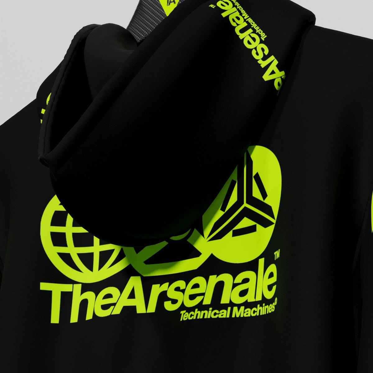 TRANSMISSION HOODIE BLACK YELLOW