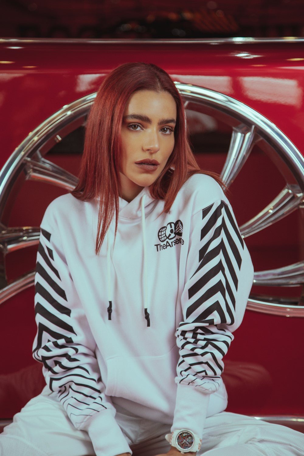 TRANSMISSION HOODIE WHITE