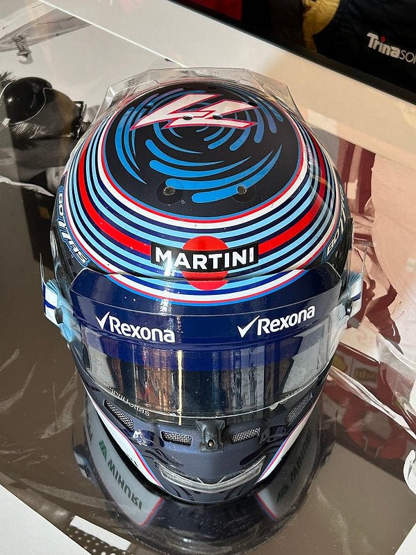 Race used helmet Arai GP-6RC Valtteri Bottas 2015 Williams Martini Race used helmet Arai GP-6RC Valtteri Bottas 2015 Williams Martini